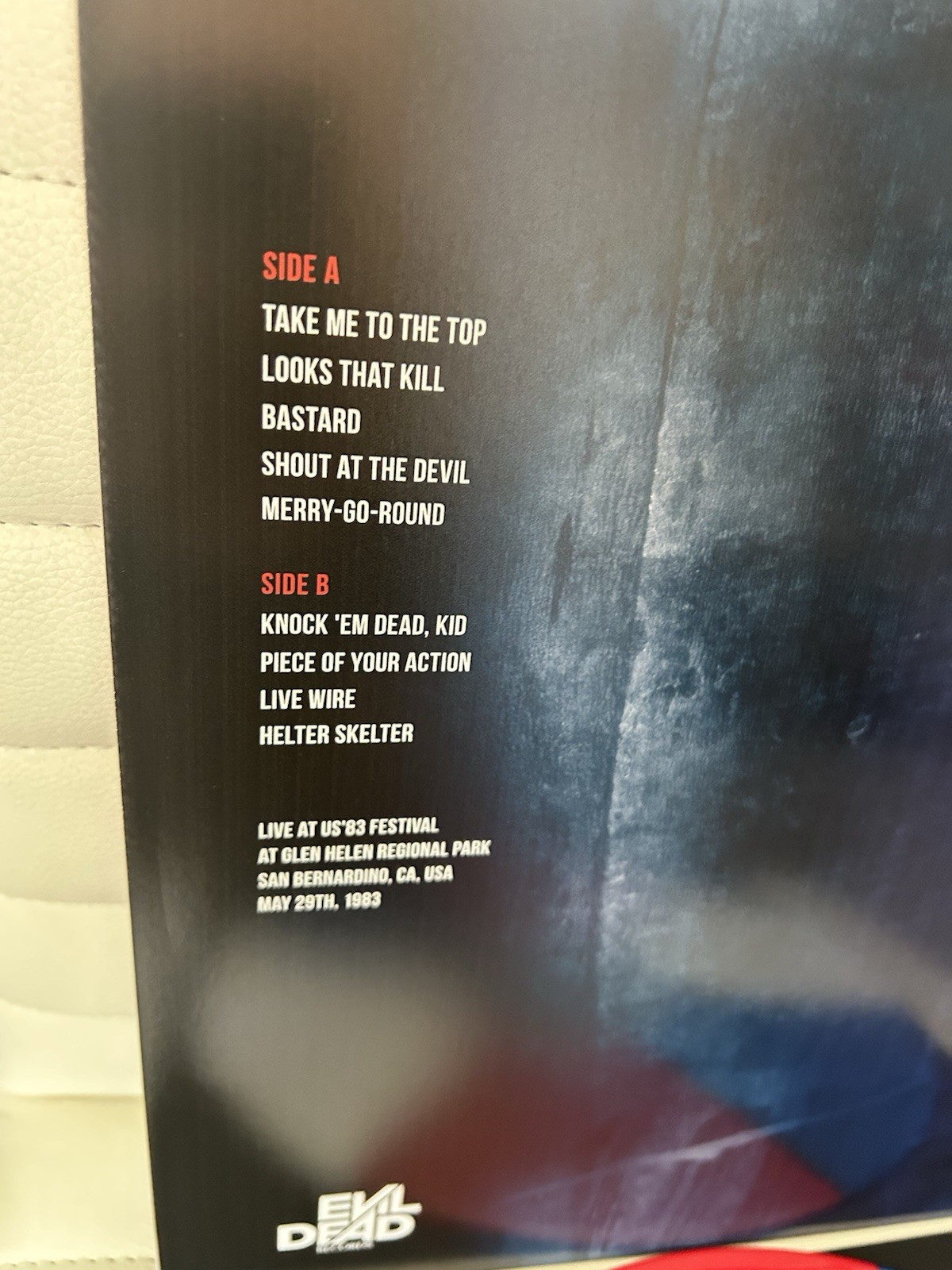 motley crue vinyl US festival 83 Vinyl Live