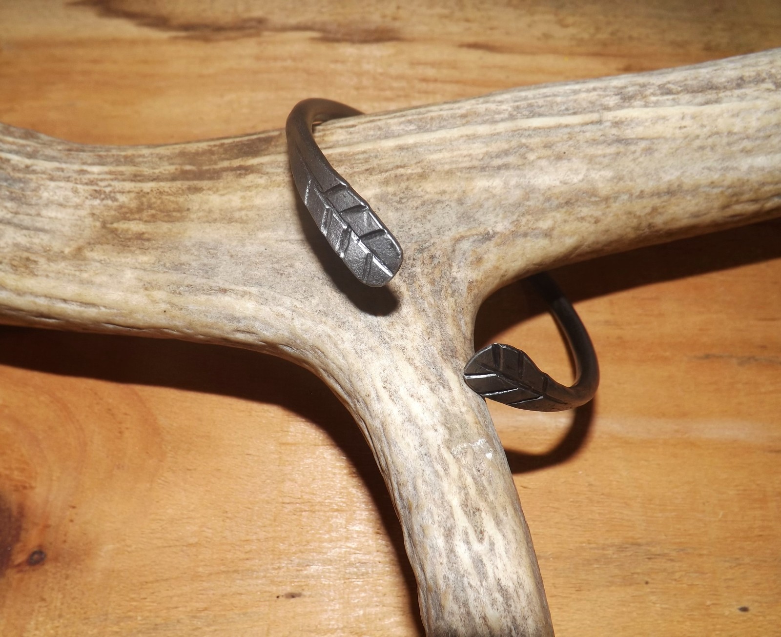 Hand Forged Iron Bangle Bracelet Large New Without Tags