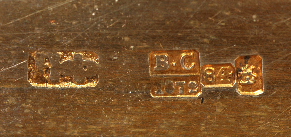 Moscow silver with niello box, ca. 1872