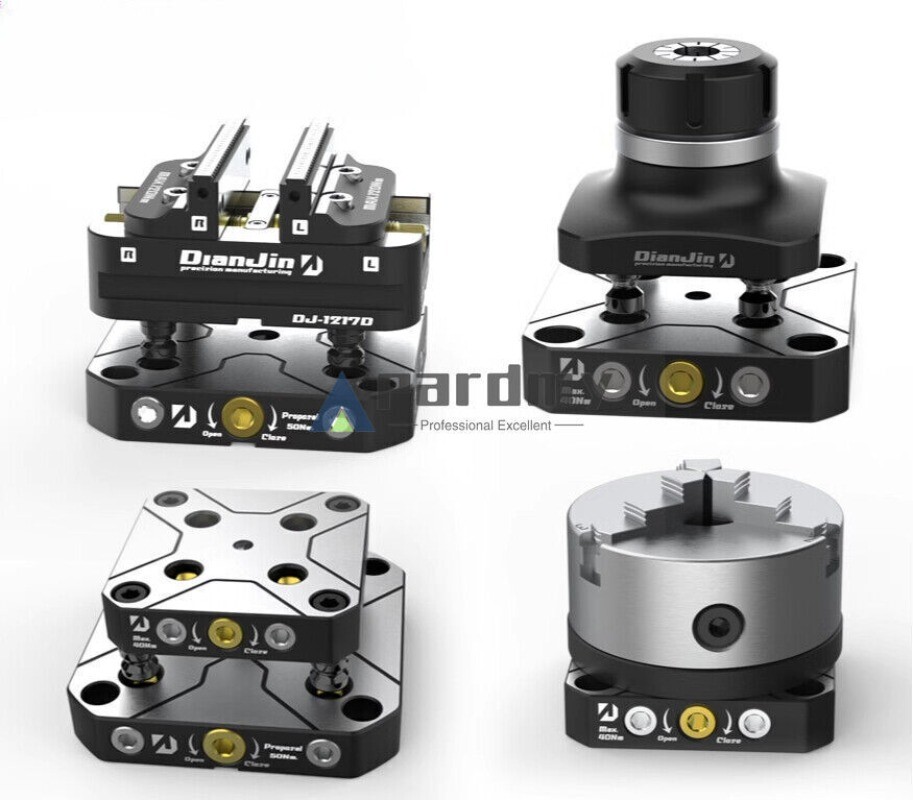 Four / five-axis clamp self-centering vise quick change four-axis L bridge plate