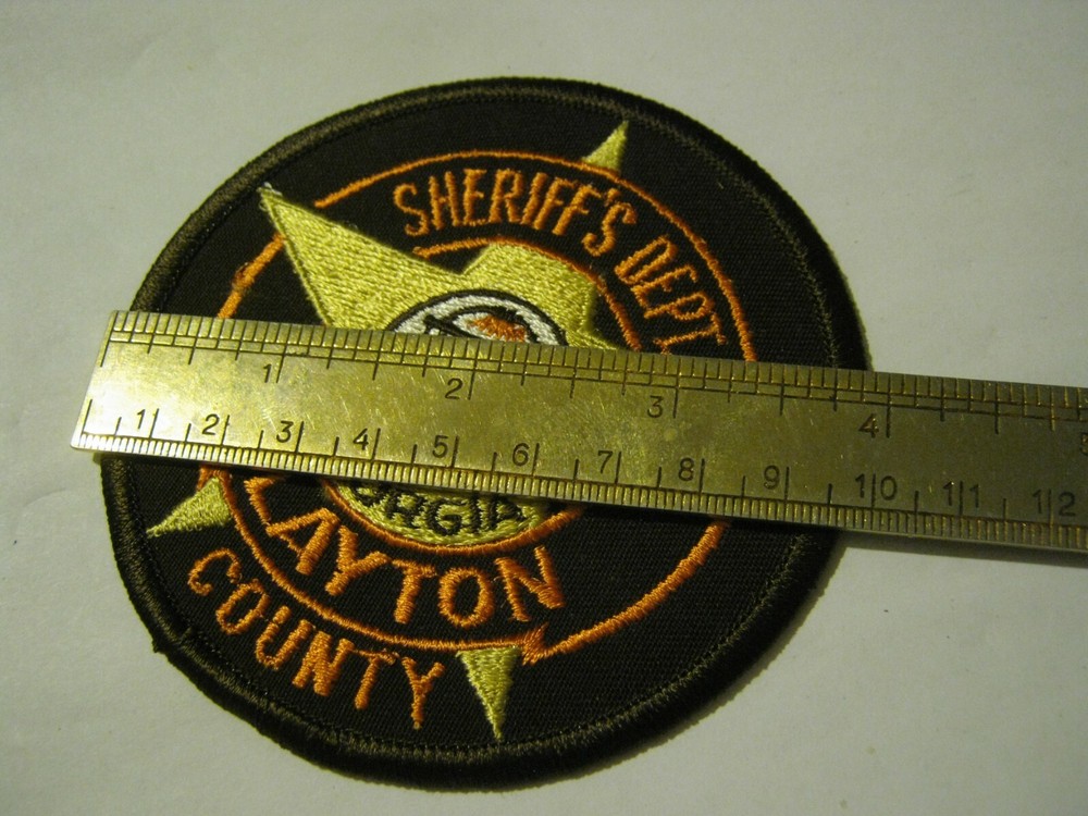 CLAYTON COUNTY GA SHERIFF'S Patch, See description & photos for size & condition