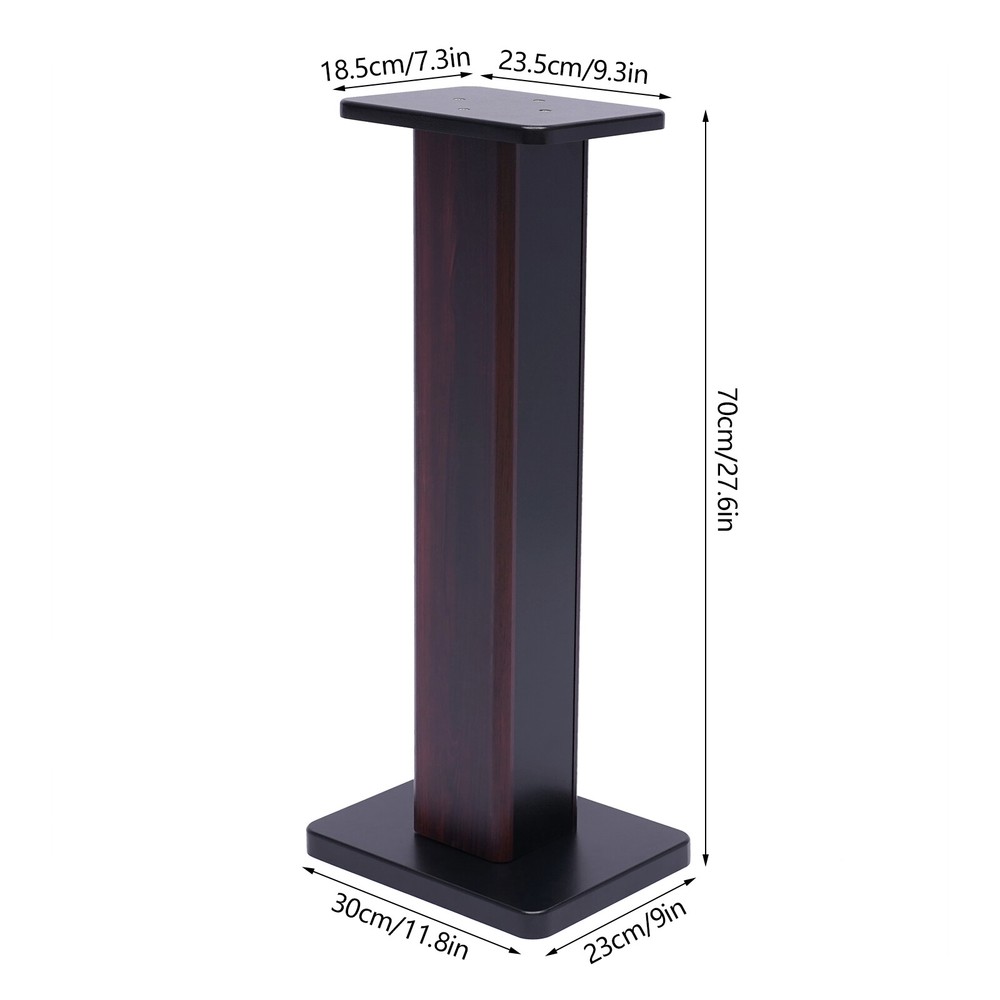 28in Computer Speaker Stands Surround Sound Effect Support Bookshelf 2 Pack