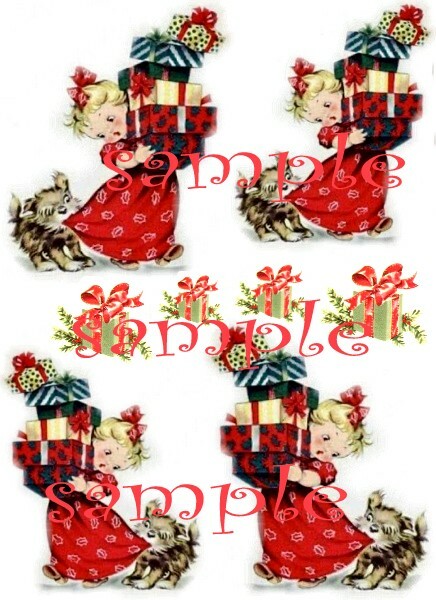 Beautiful Vintage Shopper Waterslide Decals