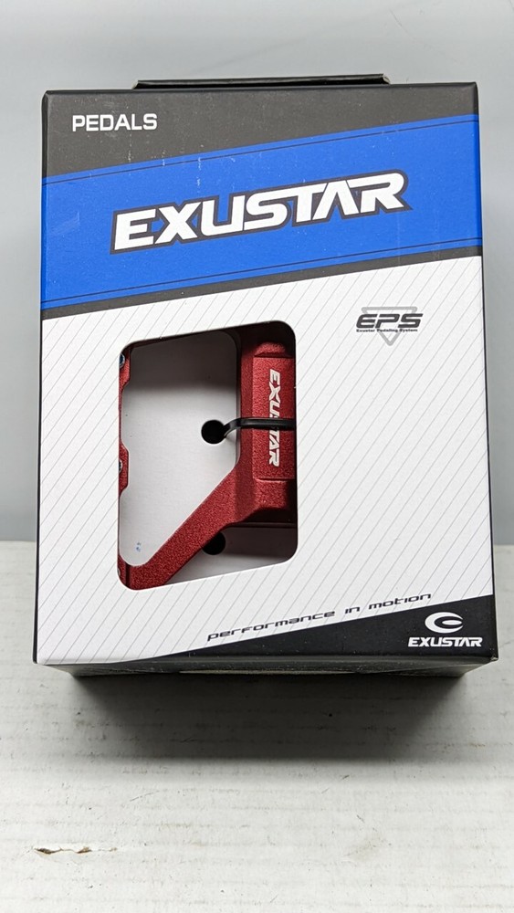 Exustar E-PB557-RD red alloy MTB platform pedals EPS