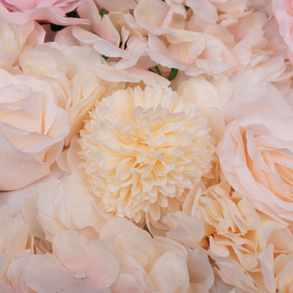 6x 60x40cm Silk Rose Artificial Flower Wall Panel Wedding Backdrop Decoration