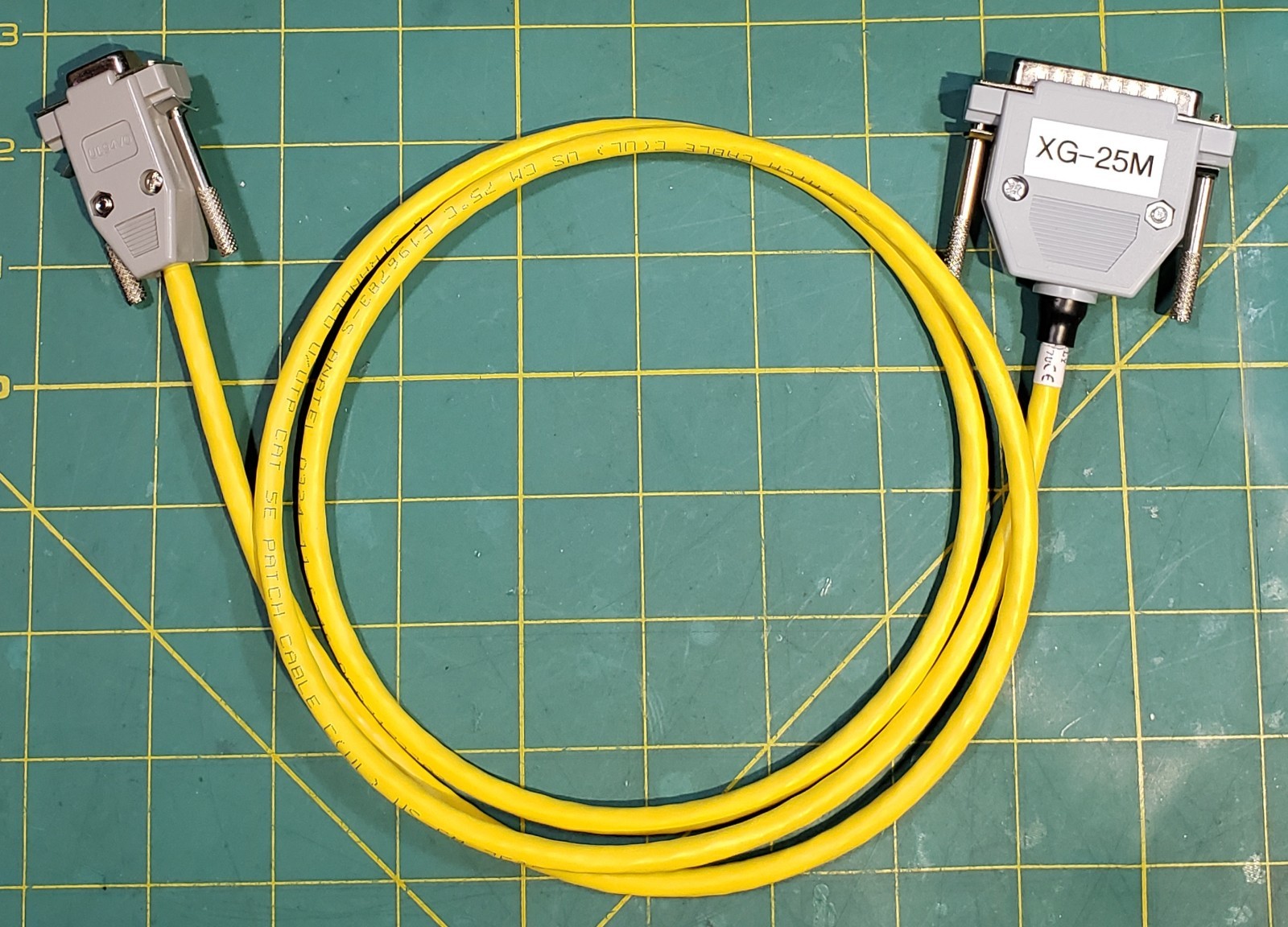 Programming Cable HARRIS XG-25M Mobile Radios DB-9F to DB-44M   TESTED  NEW