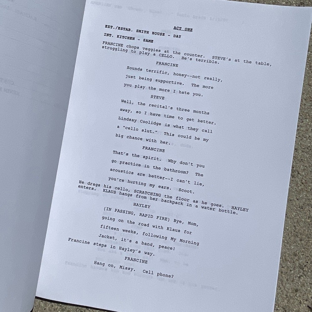 American Dad Scott Grimes Steve Smith 2007 Production Used Table Draft Script
