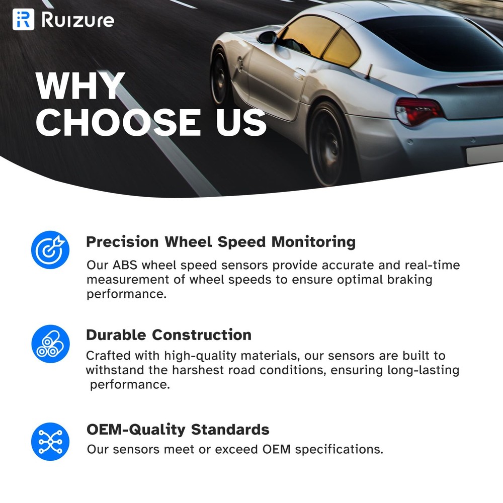 Front ABS Wheel Speed Sensor Left Right fit for Ford Escape Focus Transit...