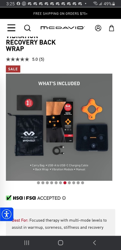 Vibration Back Wrap Therapy