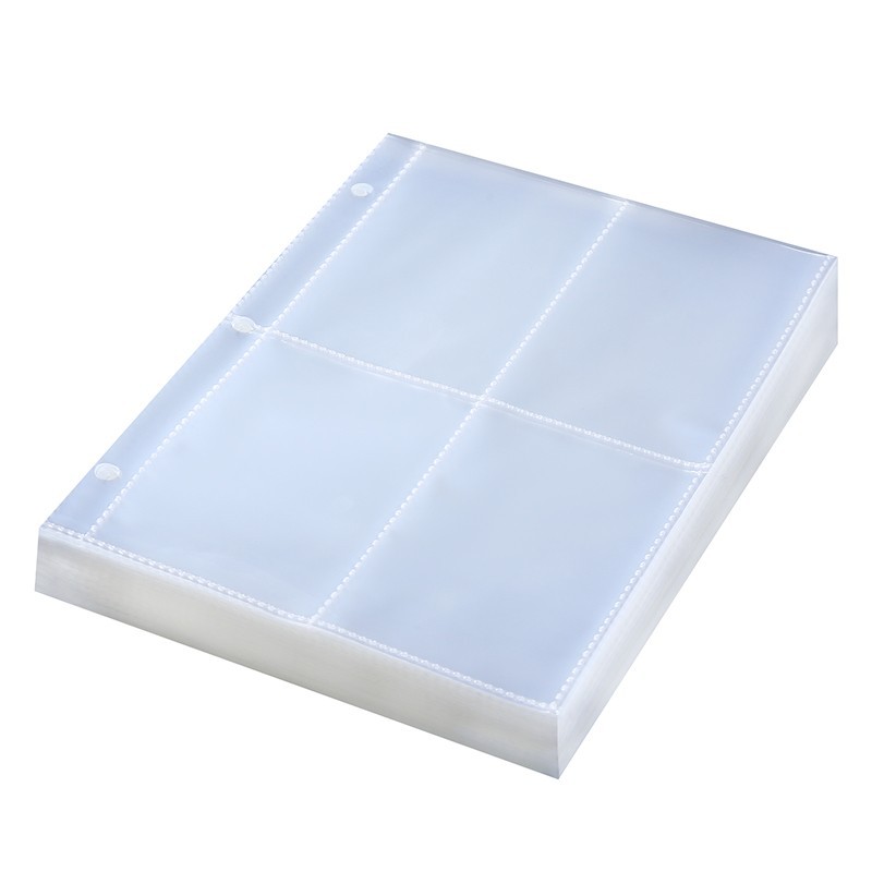 Trading Card Album Binder Protector Page Sleeves 8 Pocket x 120 Sheets Baseball