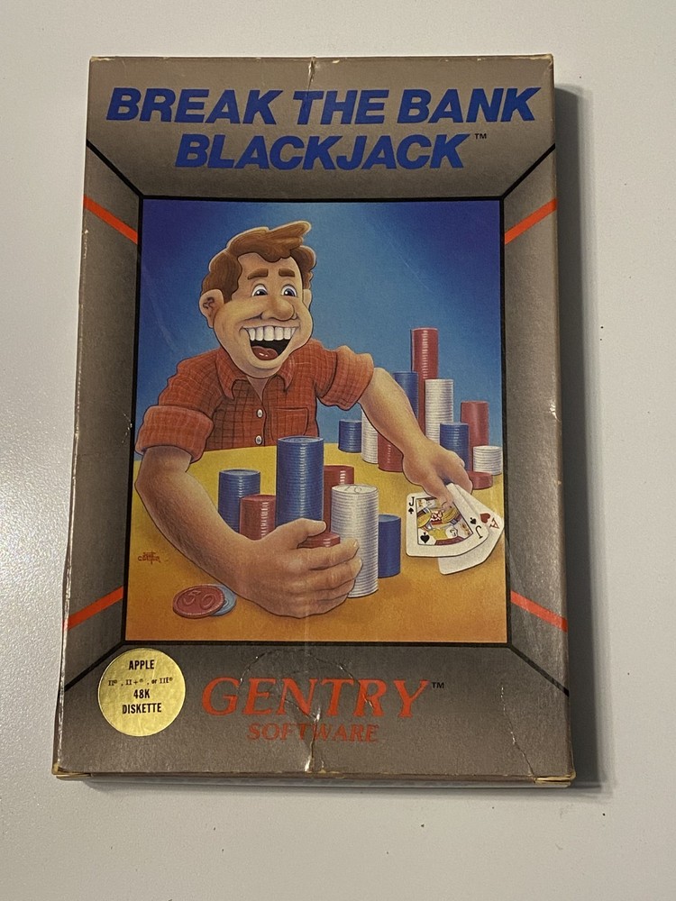 Break The Bank Blackjack 1983 Game For Apple Computer