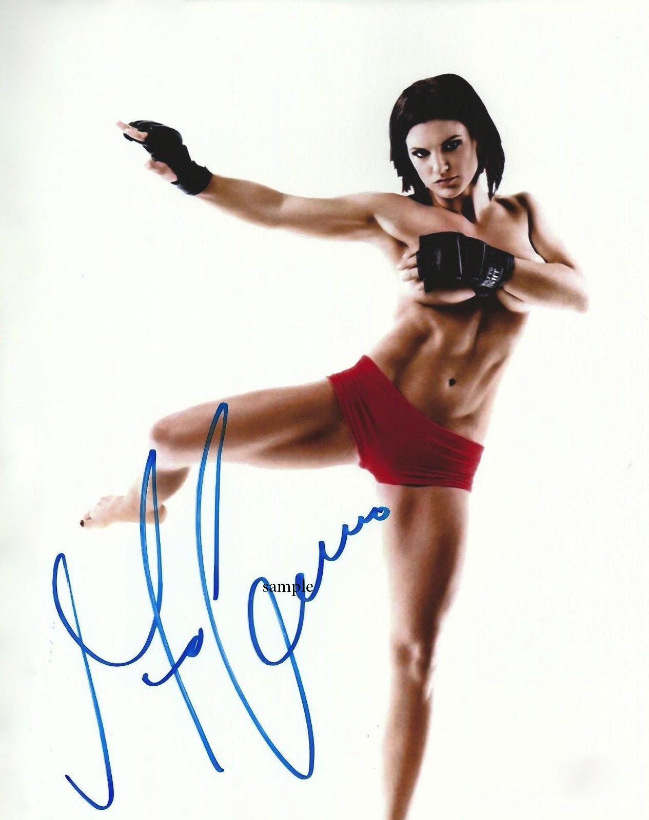 GINA CARANO #1 REPRINT SIGNED 8X10 PHOTO AUTOGRAPHED CHRISTMAS MAN CAVE GIFT UFC