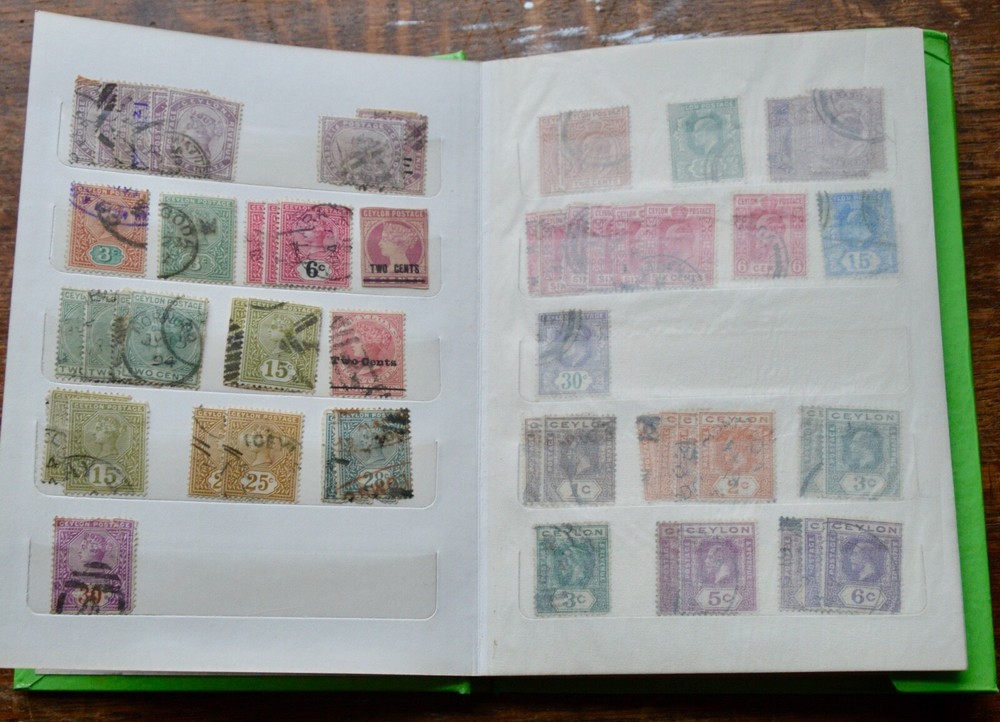 Ceylon Stamp album