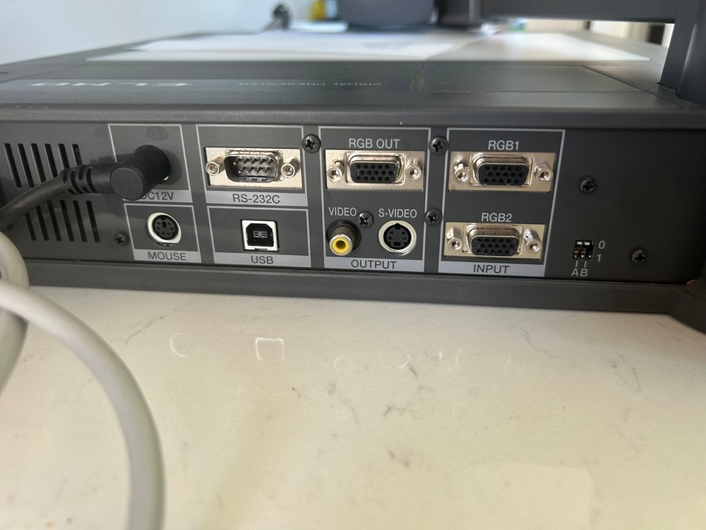 ELMO HV-5100XG Document Camera Visual Presenter w/ TFT/LCD Screen Remote Tested