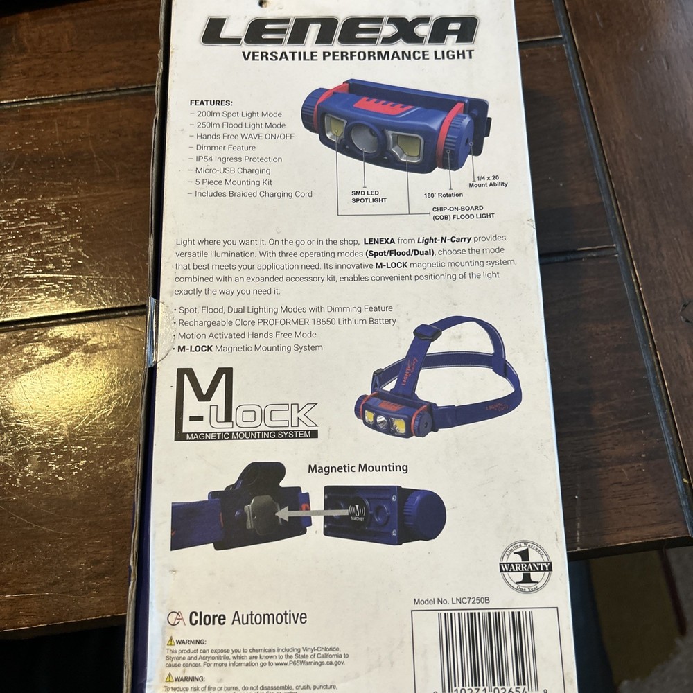 Lenexa Versatile Performance Light Rechargeable Lithium Battery