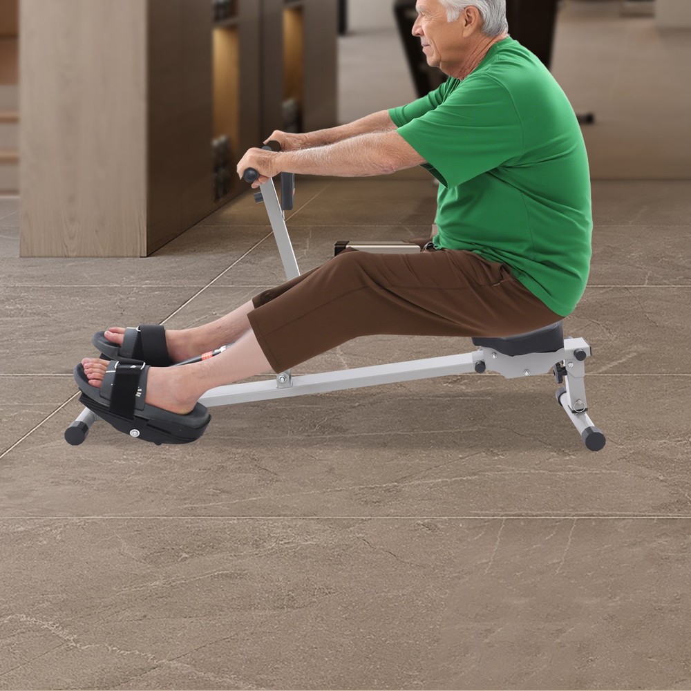 Rowing Machine Adjustable Foldable Rowing Exercise Machine Fitness Freestanding