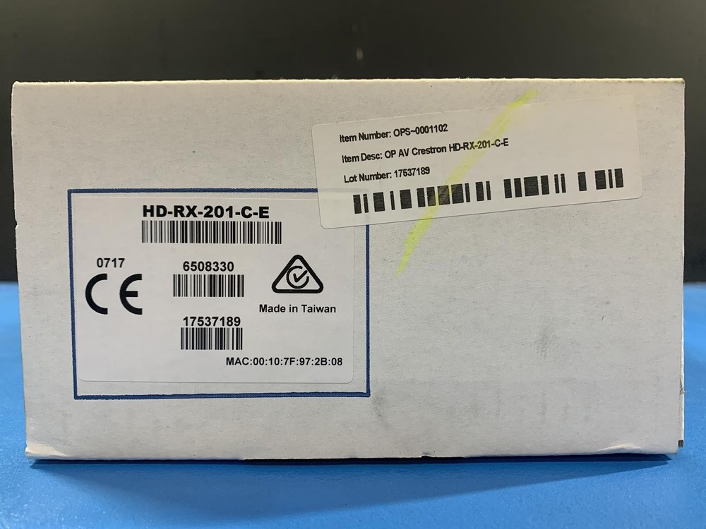 Crestron HD-RX-201-C-E HDMI Multiformat Switch / Receiver OPS~0001102