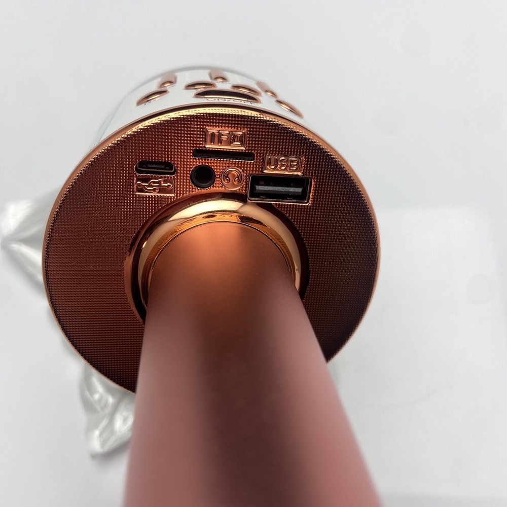 Verkstar Bluetooth karaoke Wireless Microphone USB Silver