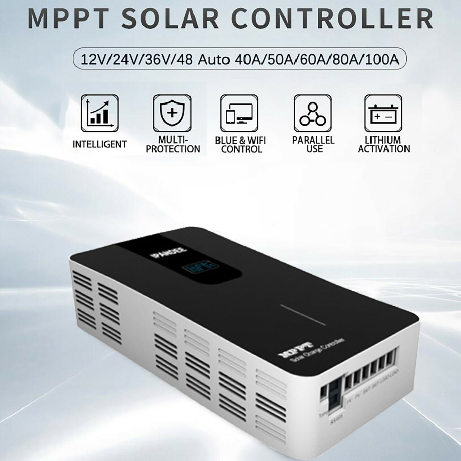 100A MPPT Solar Charge Controller 12V 24V 48V Battery Regulator 150V PV US Stock
