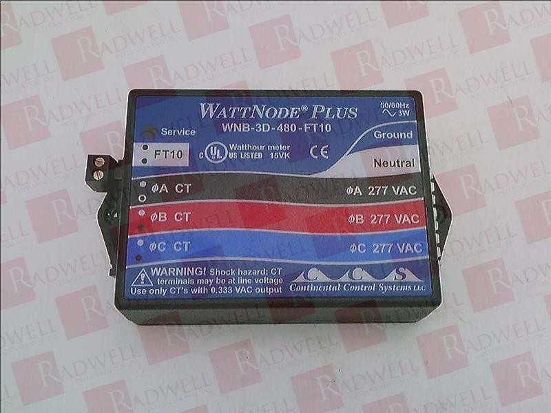 CONTINENTAL CONTROL SYSTEMS WNB-3D-480-FT10 / WNB3D480FT10 (USED)
