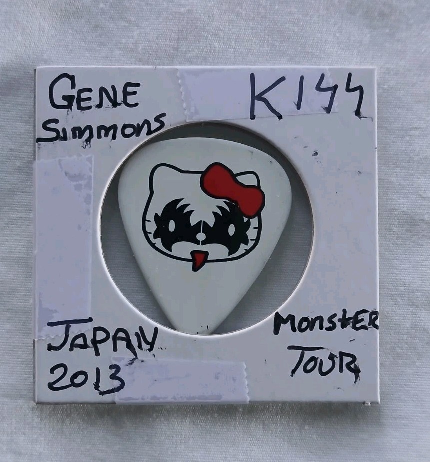Gene Simmons Tour Issued Guitar Pick 2013 Japan Monster Tour Rare
