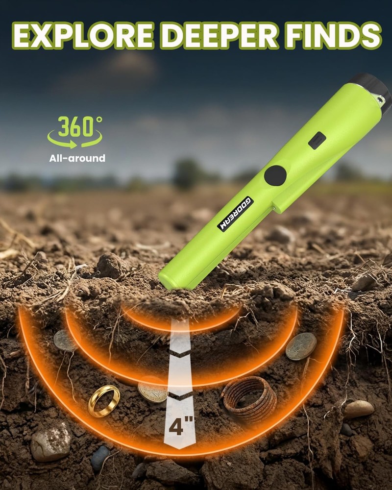 Metal Detector Pinpointer for Adults & - Waterproof Handheld Pin Pointer Wand...