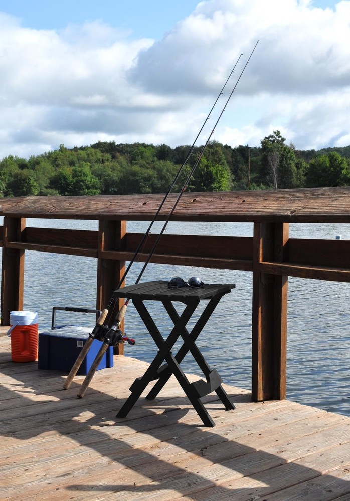 Adams Quik-Fold® Side Table - Black