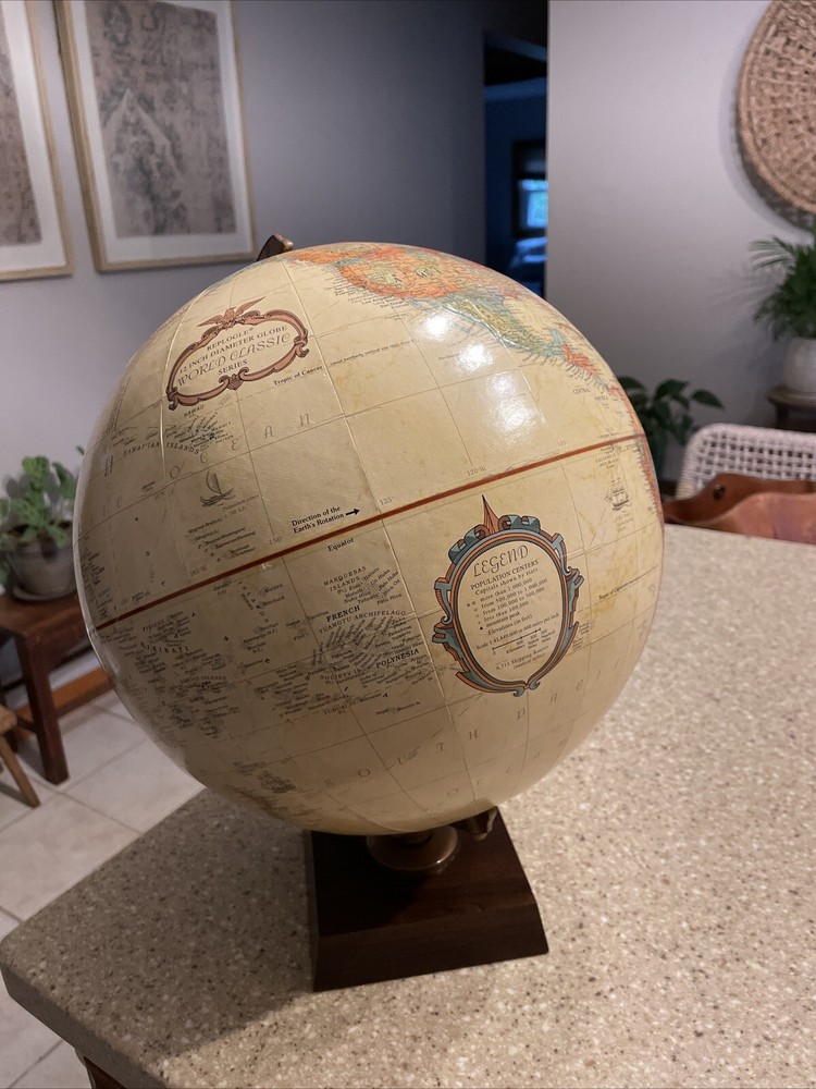 Vintage Replogle World Classic Series 12 Inch Globe