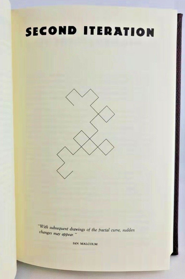 Jurassic Park by Michael Crichton leather bound hardcover book