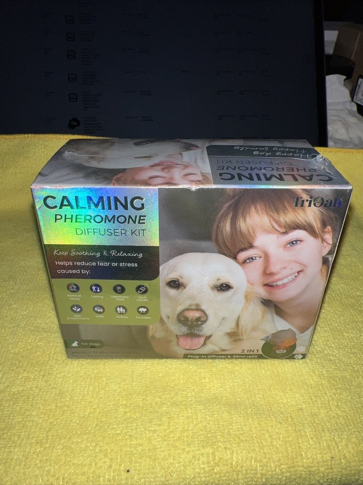 TriOak Dog Calming Pheromone Diffuser 2 in 1 Dog Calming Starter Kit Diffuser...