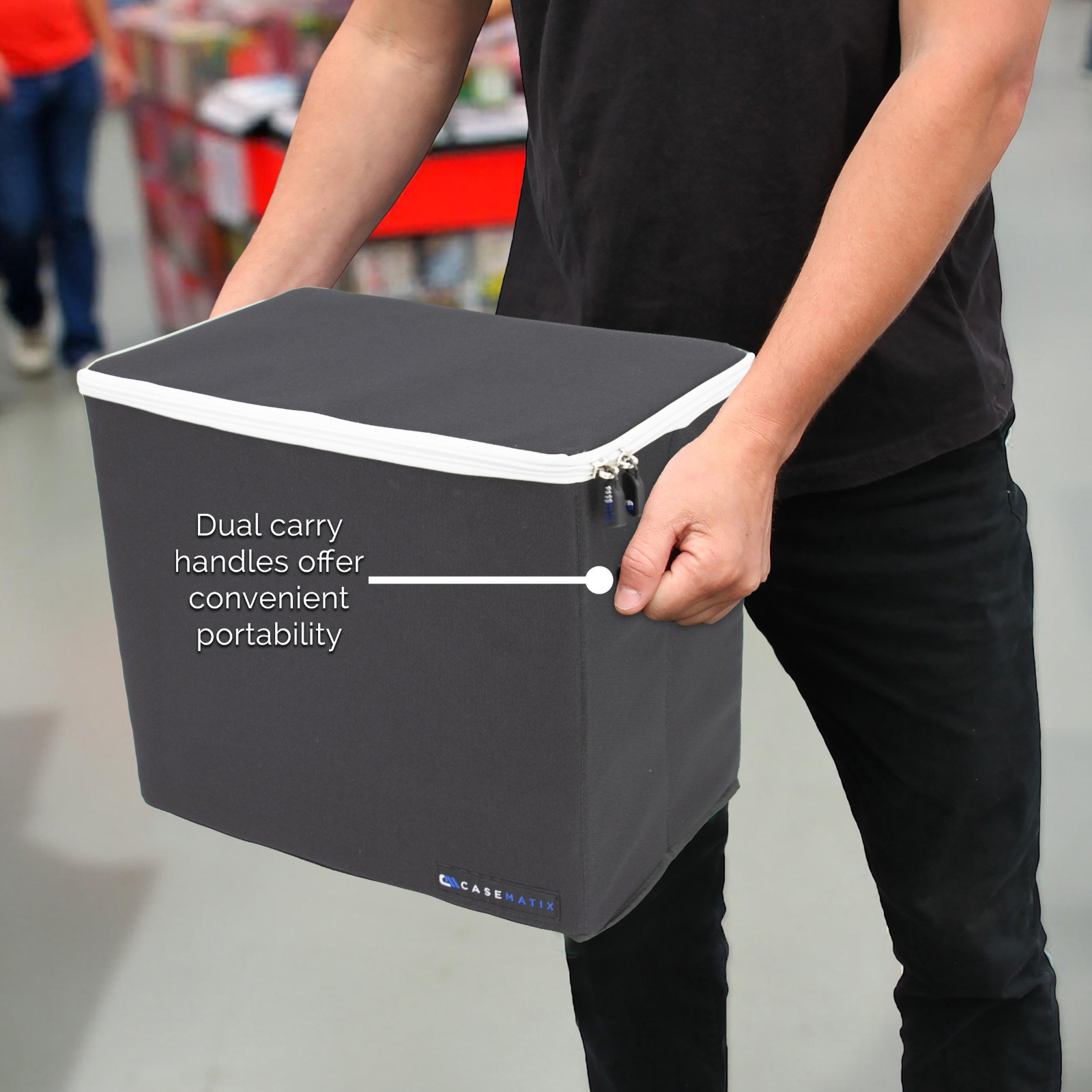 CASEMATIX Graded Comic Book Storage Case Fits 28 CGC CBCS Slabs in Comic Box Bin