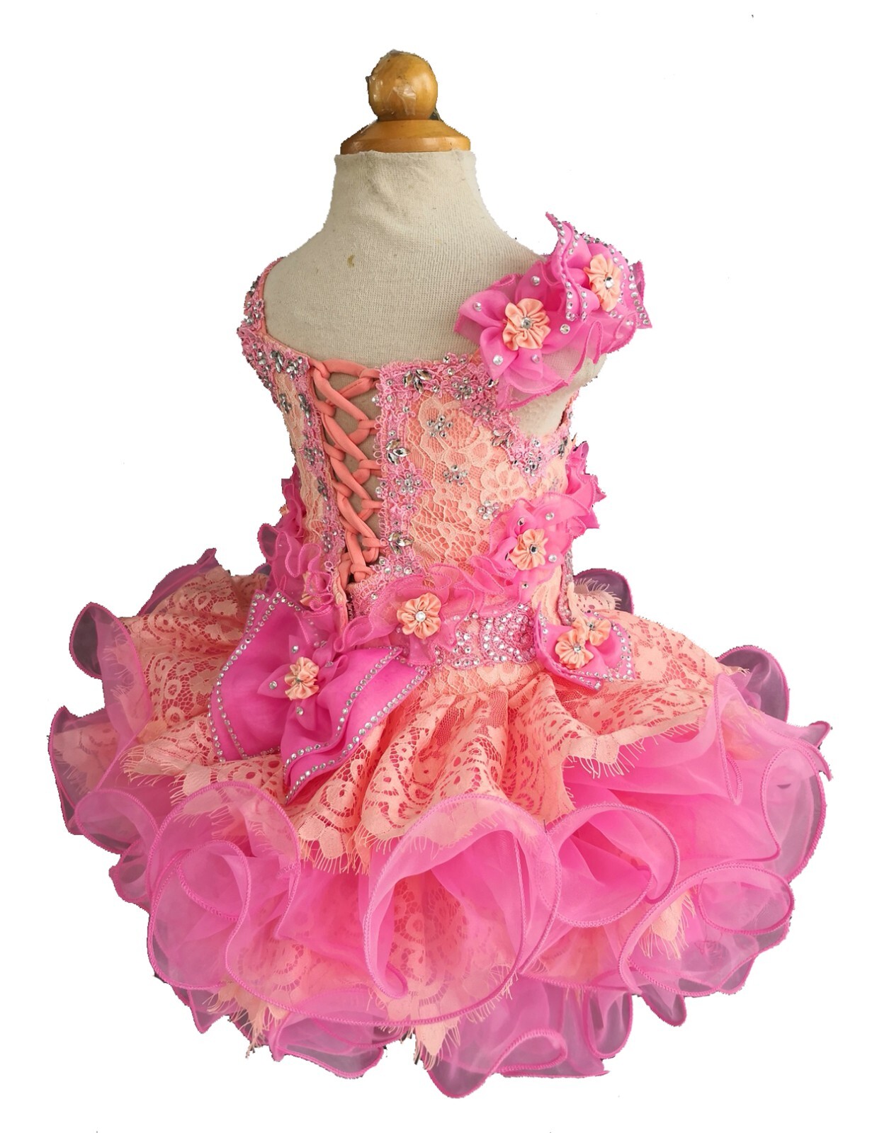 Jenniferwu Flower Baby Girl Lace Dress Toddler Tulle Sleeveless Bow Princess