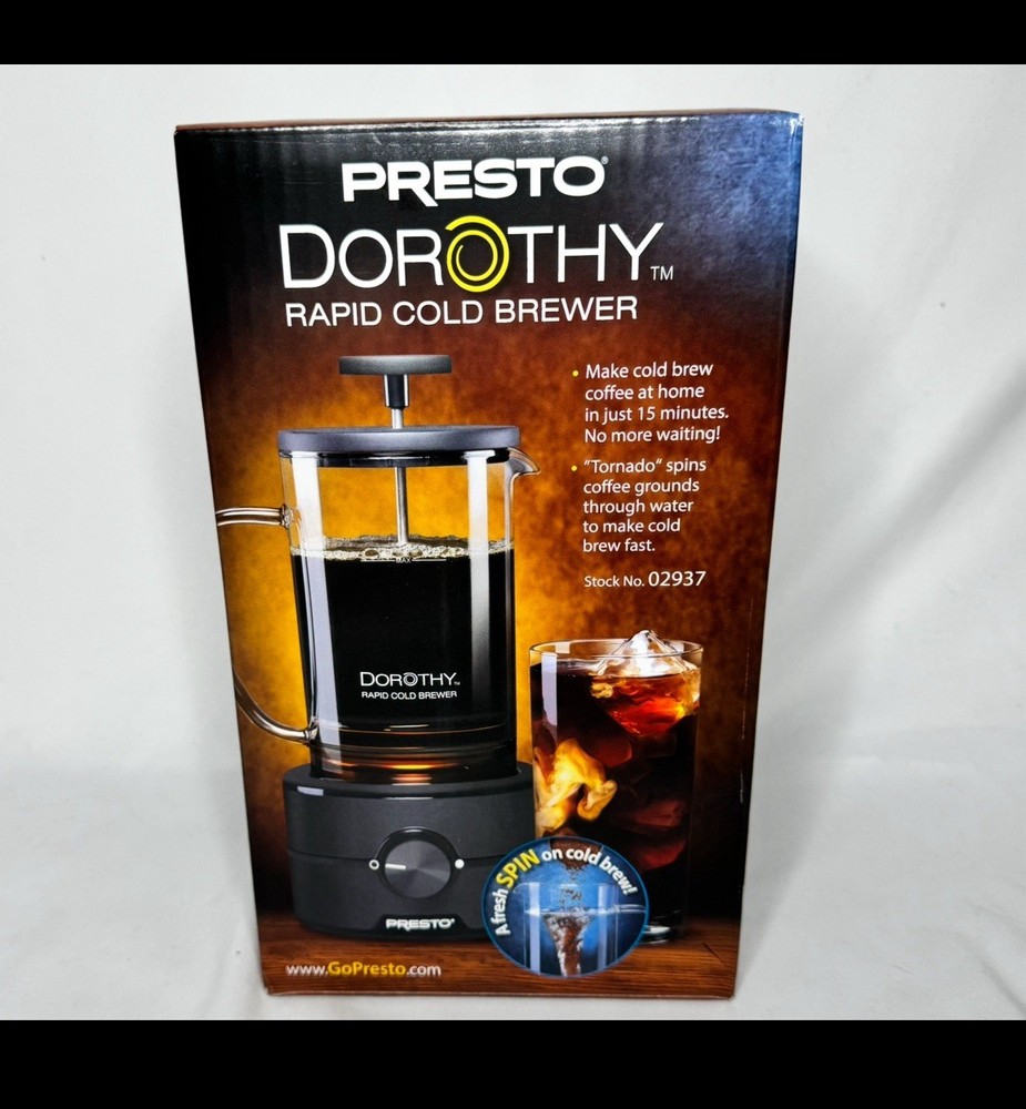 Presto Dorothy Rapid Cold Brewer NEW! Unopened Box!