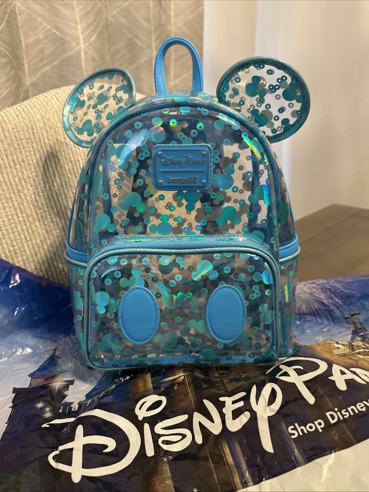 NWT 2025 Mickey Mouse Icon Clear Loungefly Mini Backpack ~ SOLD OUT