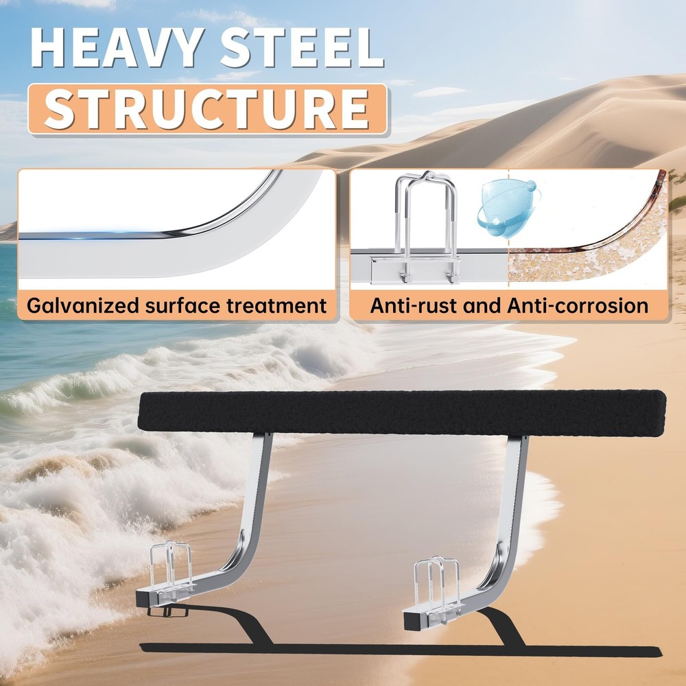 ECOTRIC 61" Boat Trailer Bunk Guide-On Rails Galvanized Adjustable Rustproof