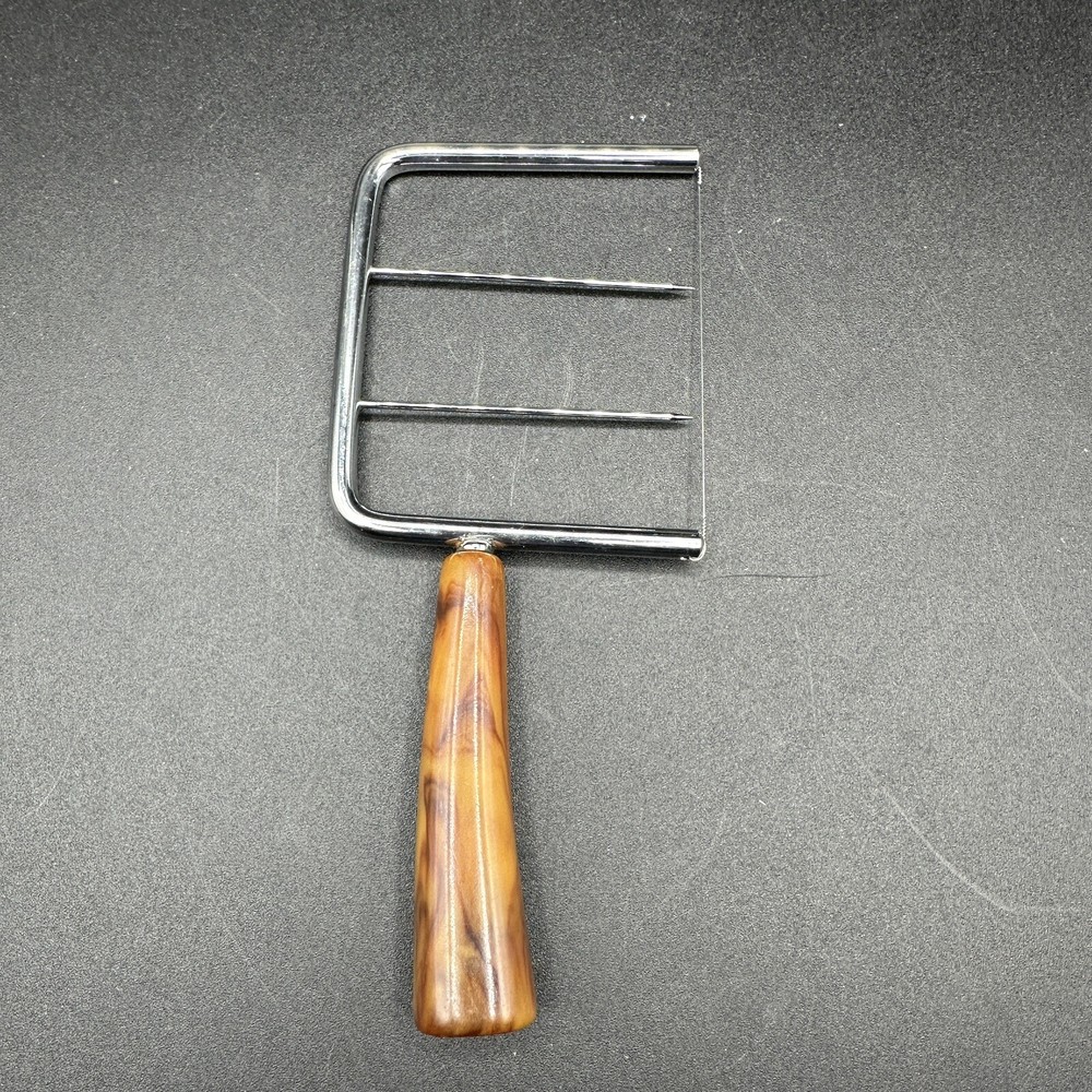 Vintage Bakelite Kitchen Tools Hostess Set Cheese Slicer Angel Cake Comb Fork