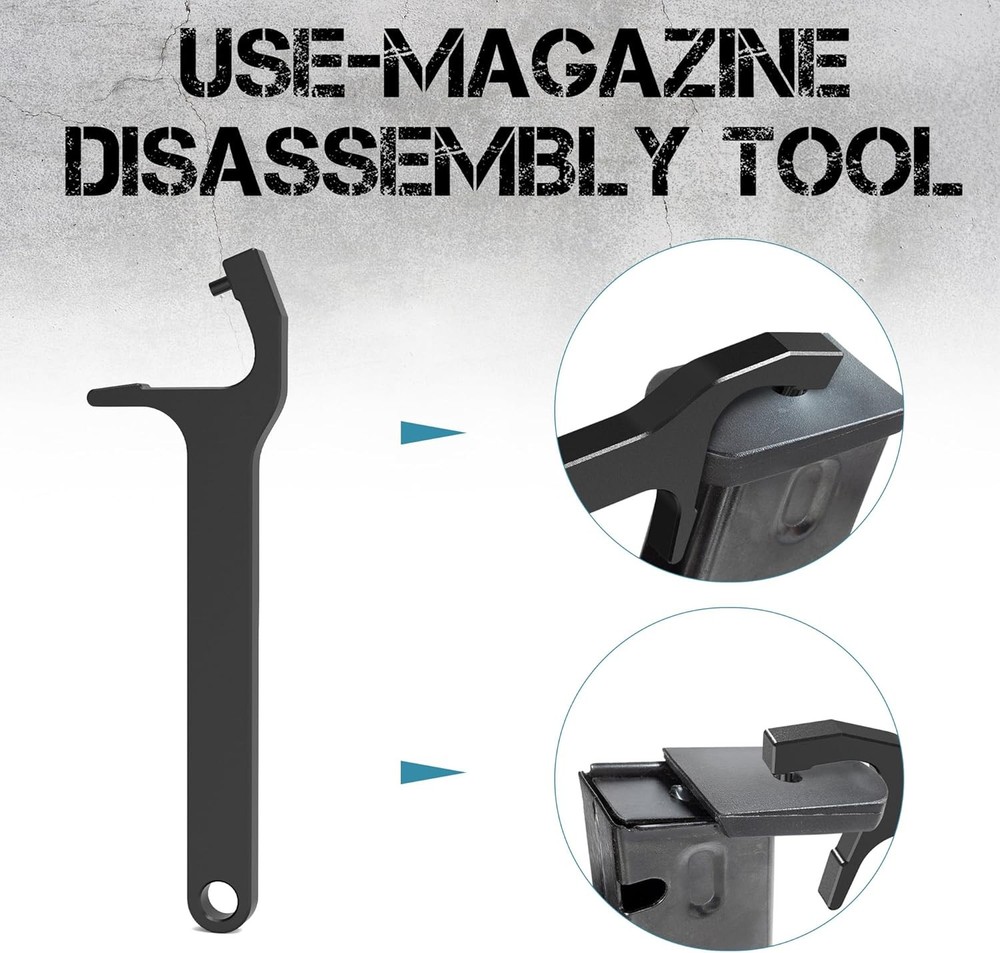 Pistol Universal Tool Set, Includes Front Sight Tool, Magazine Release Tool, and