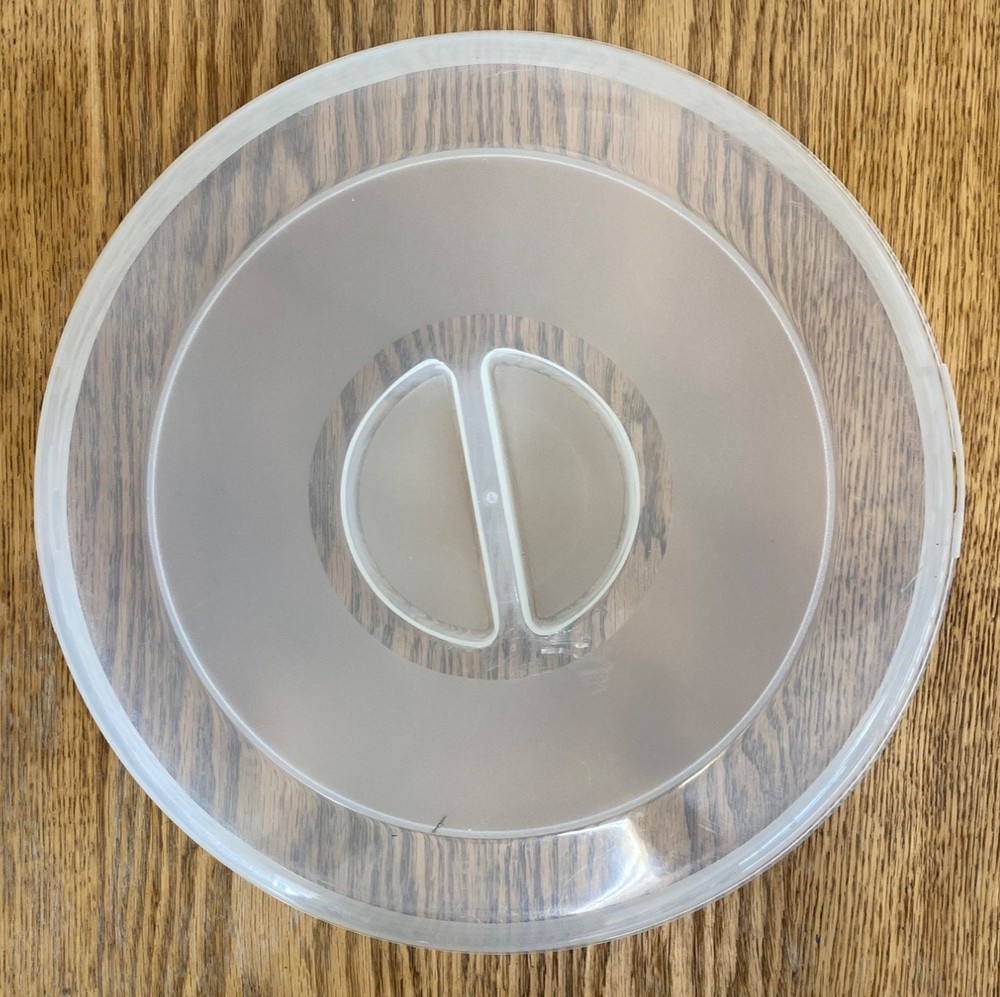 Round Plastic Divided Party Serving Platter