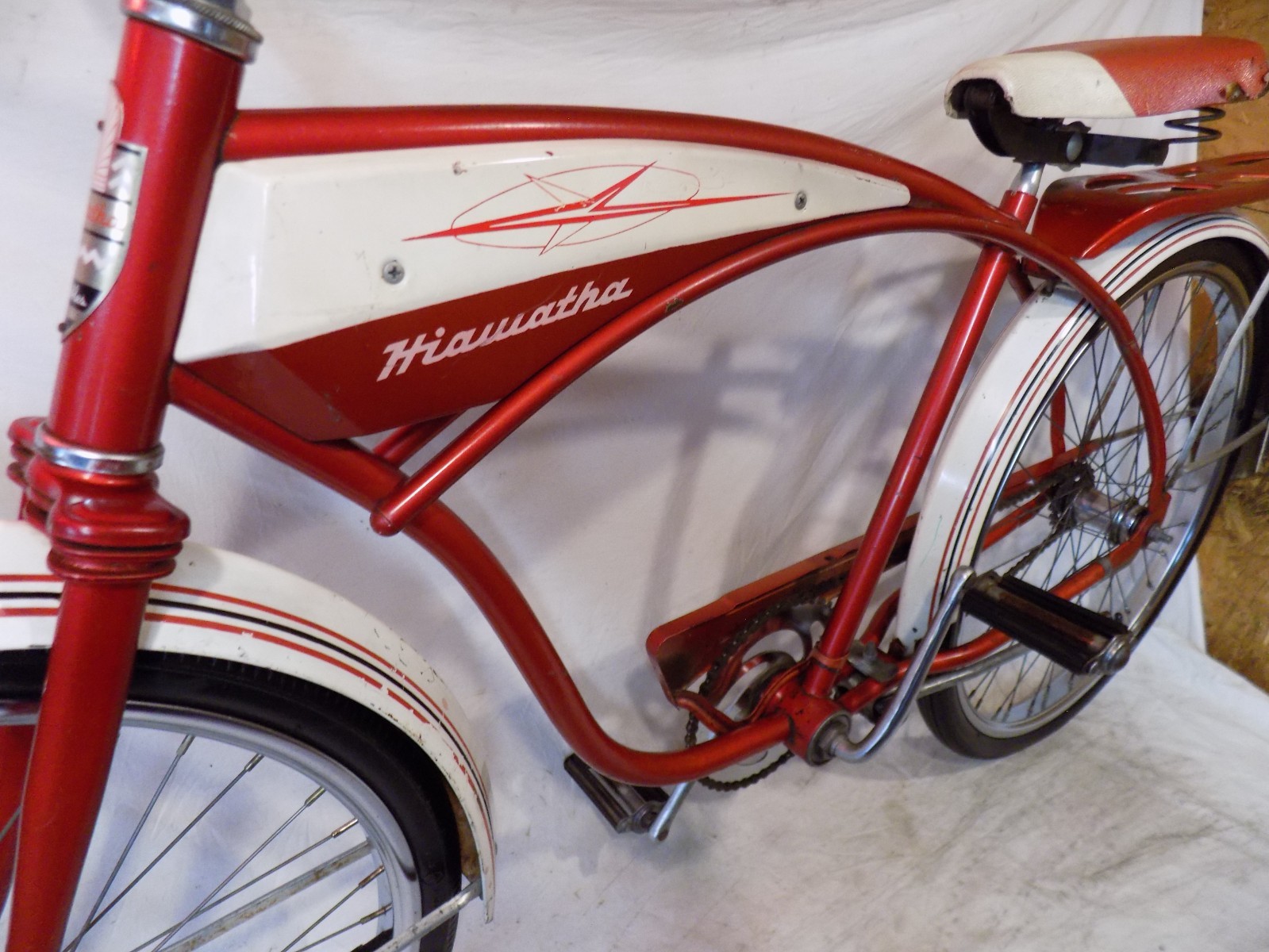 1960s HIAWATHA MENS TANK BIKE SPACELINER SEARS FLITELINER JC HIGGINS MURRAY JET!