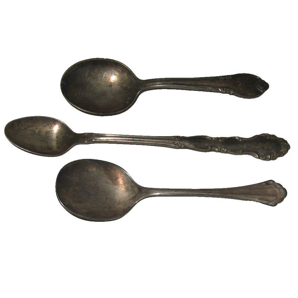3 Vintage Childrens Spoons Rogers Silverplate Community