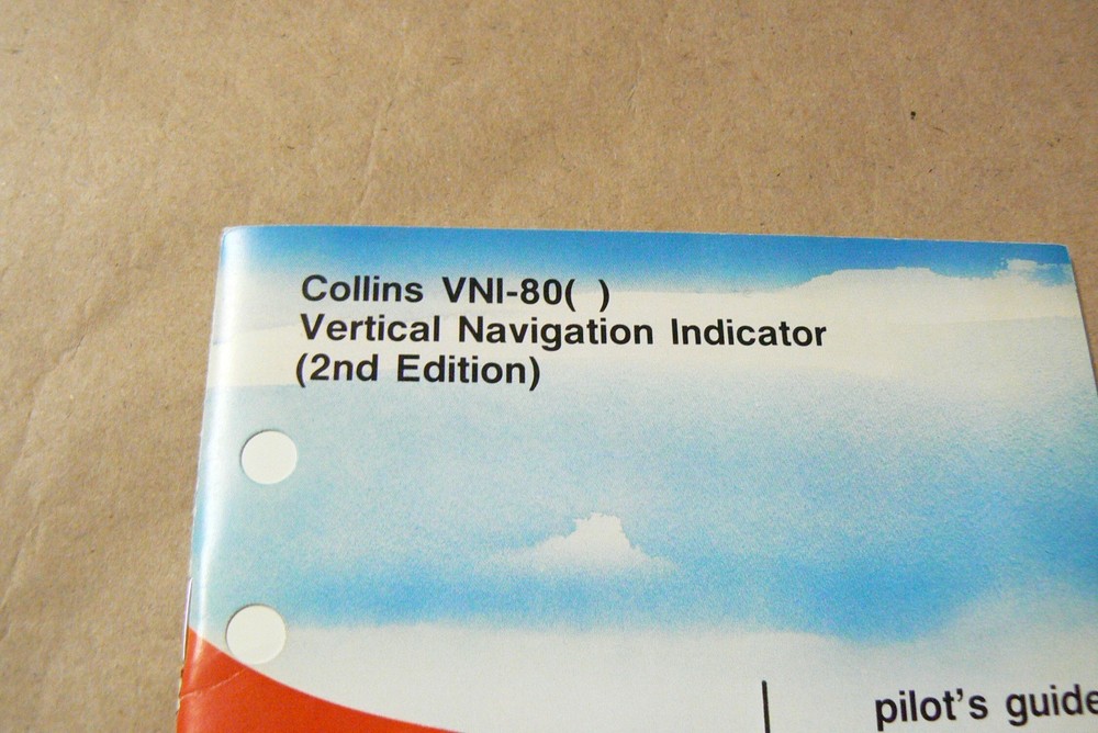 Collins VNI-80 ( ) Vertical Navigation Indicator Pilot's Guide 2nd edition