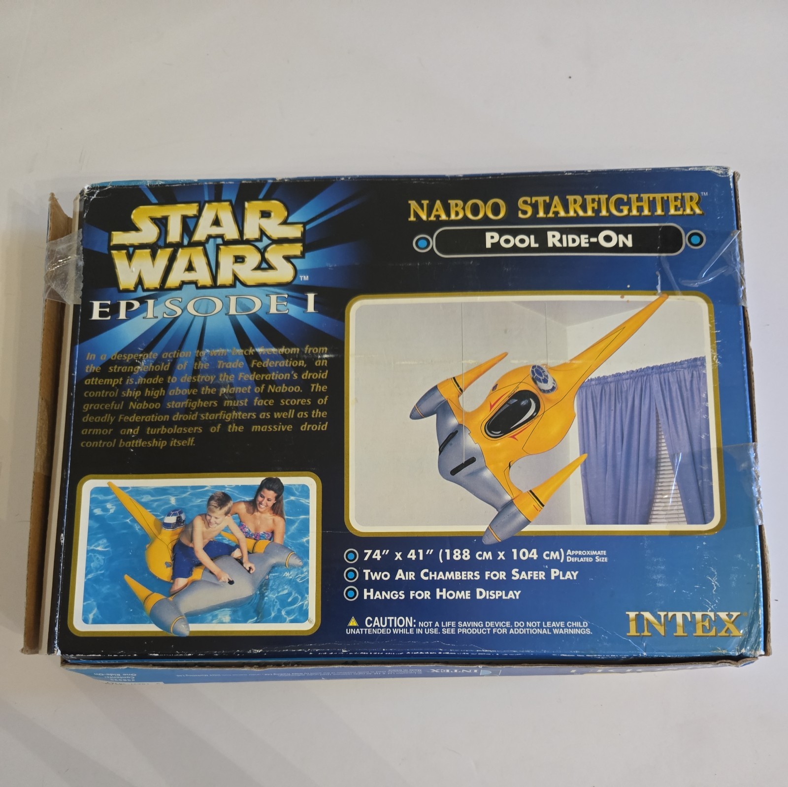 New 1990S Vintage Star Wars ESISODE 1 Naboo Starfire Ride On Pool Float
