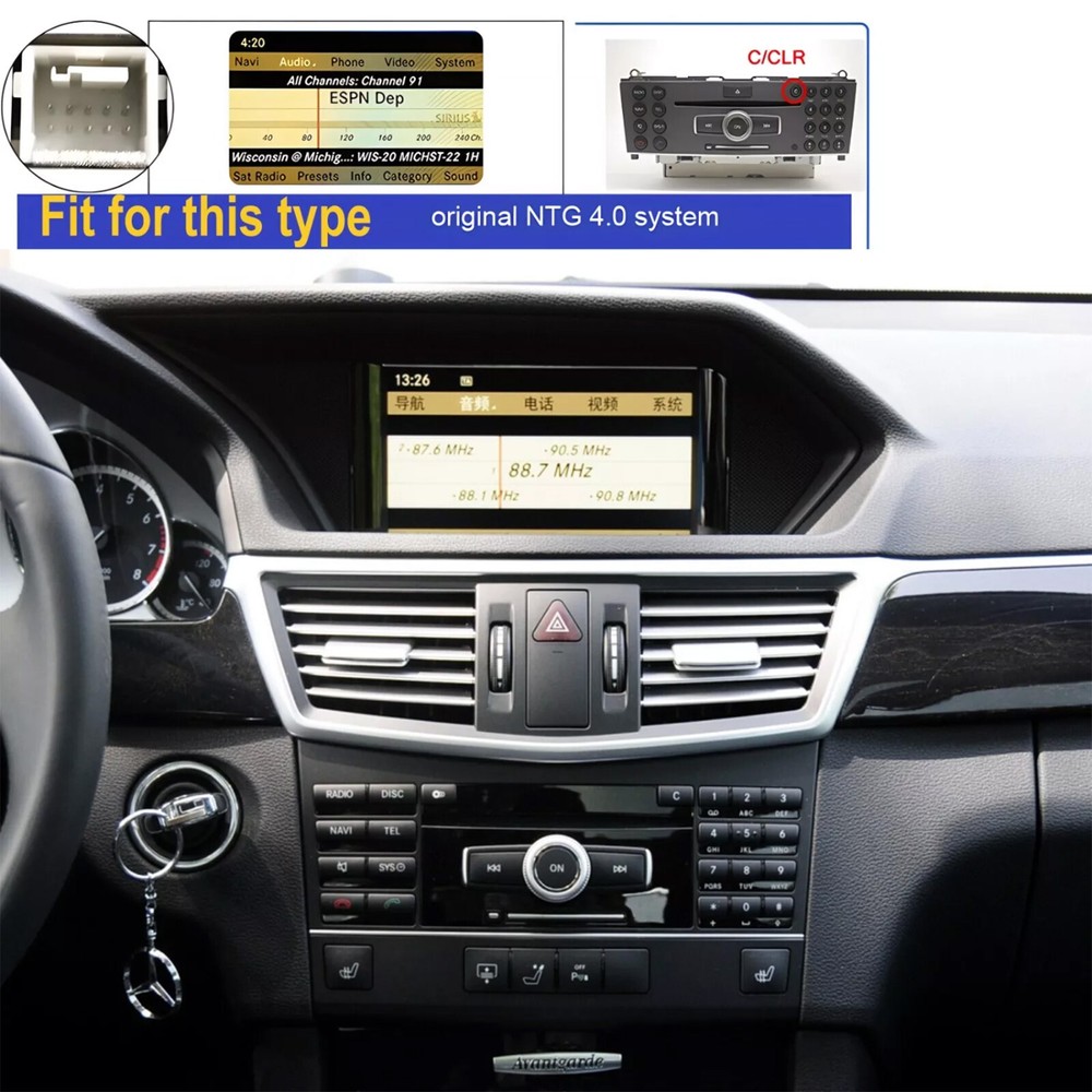 12.3''Touch Screen Display Android CarPlay For Mercedes E-Class W212 S212 NTG4.0