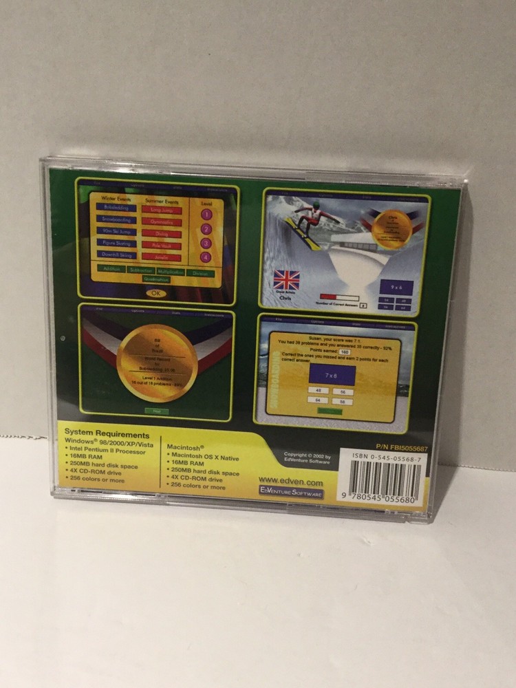 Scholastic: Gold Metal Math Ages 7-12 (CD-ROM. Windows & Mac, 2002)