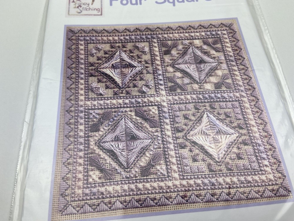 Freda’s Fancy Stitching Four Square Needlepoint Pattern 7P