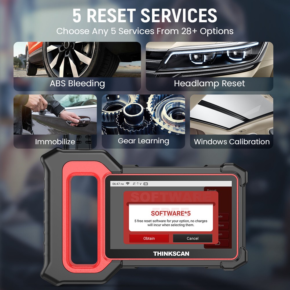 Thinkscan Plus S7 Automotive Fault Code Reader OBD2 Scanner Diagnostic Tool