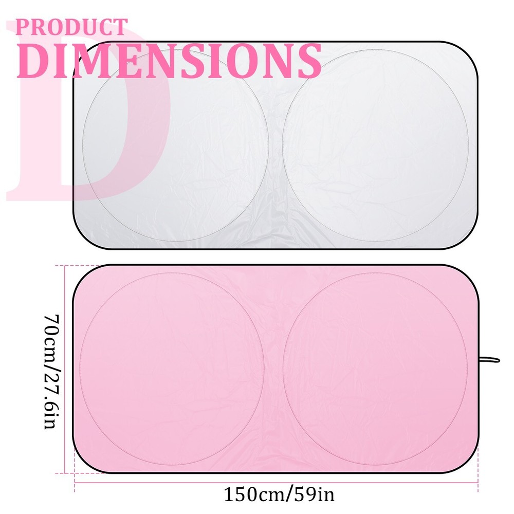 Car Windshield Sun Shade Foldable UV Heat Blocking Front Window Protector