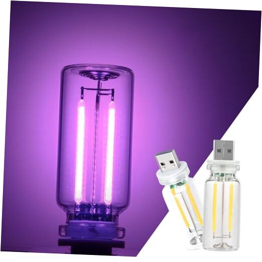 2 Pack Car LED Lights Interior, USB Light for Car Decor & 2 pack purple