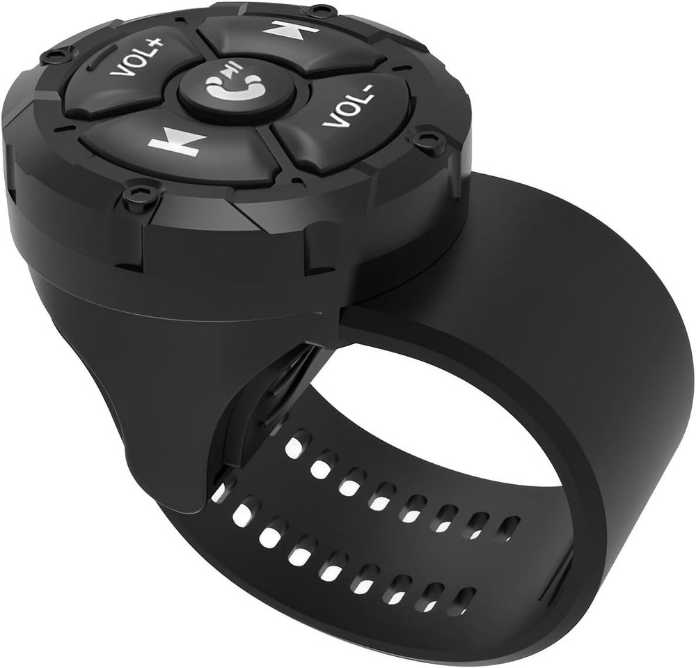 Bluetooth Media Button Remote,Waterproof Wireless Music Controller for Car Bike