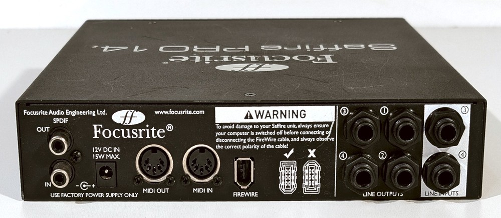 🔥【PRO TESTED】Focusrite Saffire Pro 14 Firewire Audio Interface! MIDI💥GUARANTY